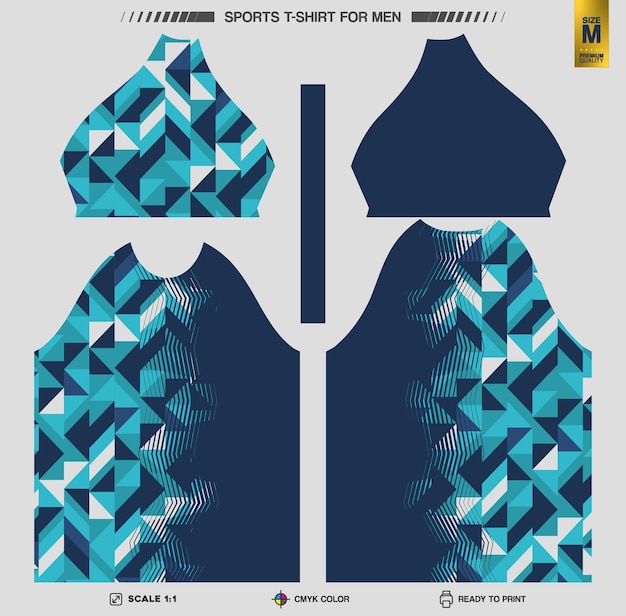 Listo para imprimir camisetas deportivas Patrones de ropa de entrenamiento y entrenamiento