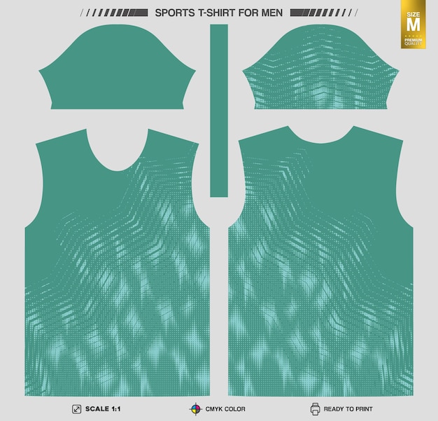 Listo para imprimir camisetas deportivas Patrones de ropa de entrenamiento y entrenamiento