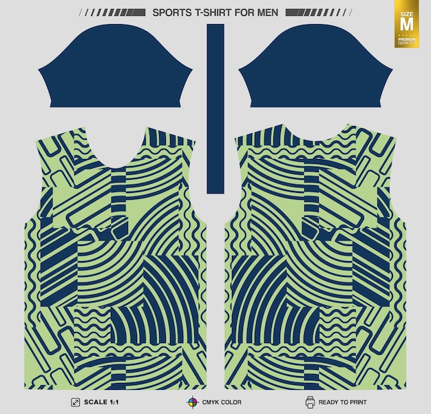 Listo para imprimir camisetas deportivas Patrones de ropa de entrenamiento y entrenamiento