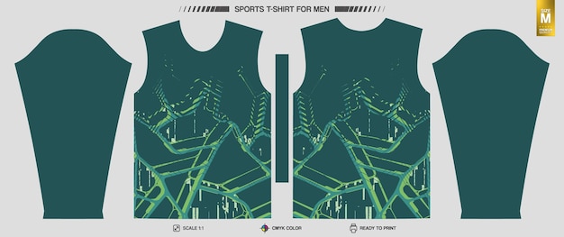 Listo para imprimir camisetas deportivas Patrones de ropa de entrenamiento y entrenamiento