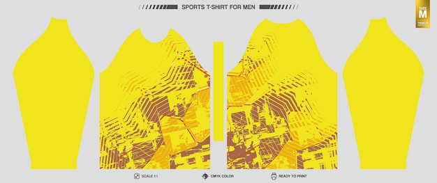 Vector gratuito listo para imprimir camisetas deportivas patrones de ropa de entrenamiento y entrenamiento