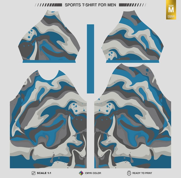 Listo para imprimir camisetas deportivas Patrones de ropa de entrenamiento y entrenamiento