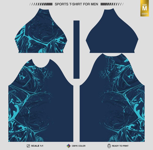 Listo para imprimir camisetas deportivas Patrones de ropa de entrenamiento y entrenamiento