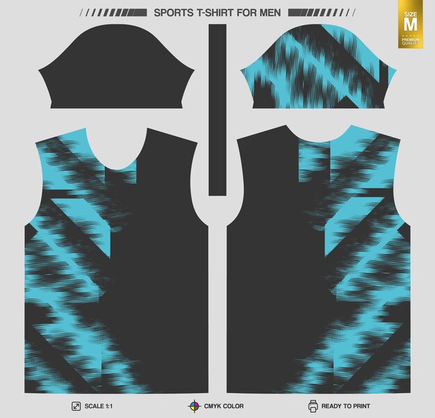Listo para imprimir camisetas deportivas Patrones de ropa de entrenamiento y entrenamiento