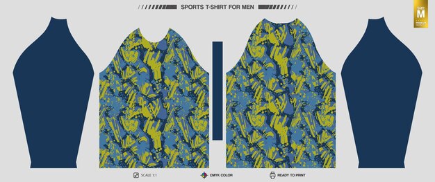 Listo para imprimir camisetas deportivas Patrones de ropa de entrenamiento y entrenamiento
