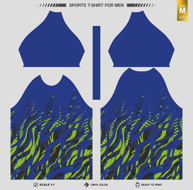 Listo para imprimir camisetas deportivas Patrones de ropa de entrenamiento y entrenamiento