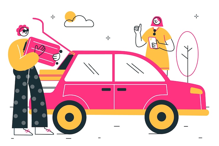 Vector gratuito listo para ir ilustración