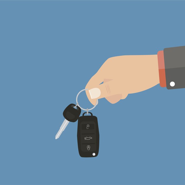 Las llaves del coche en la mano