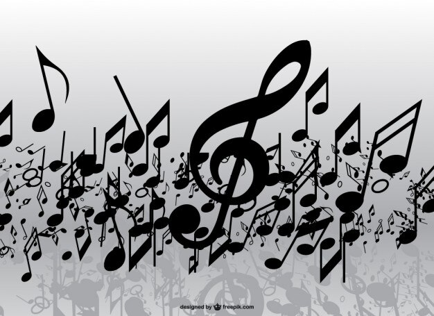 Lluvia de notas musicales