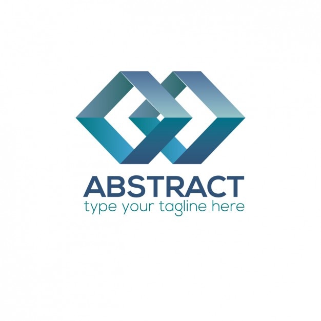 Logo abstracto azul