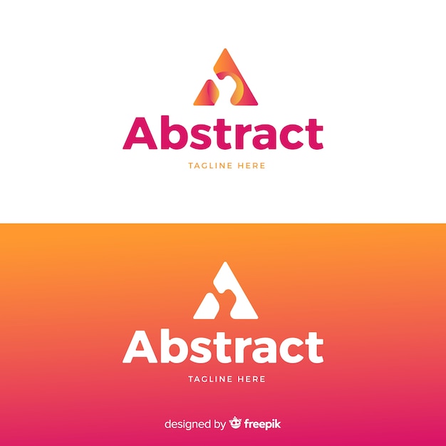 Logo abstracto en estilo degradado