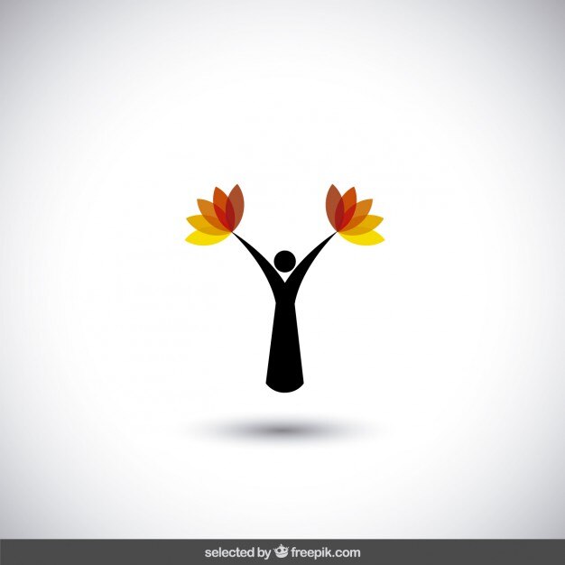 Logo de árbol abstracto