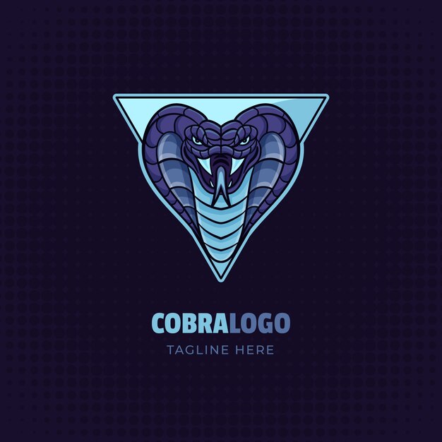 Logo de cobra dibujado a mano