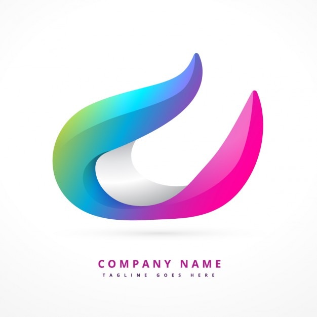 Logo colorido en 3d