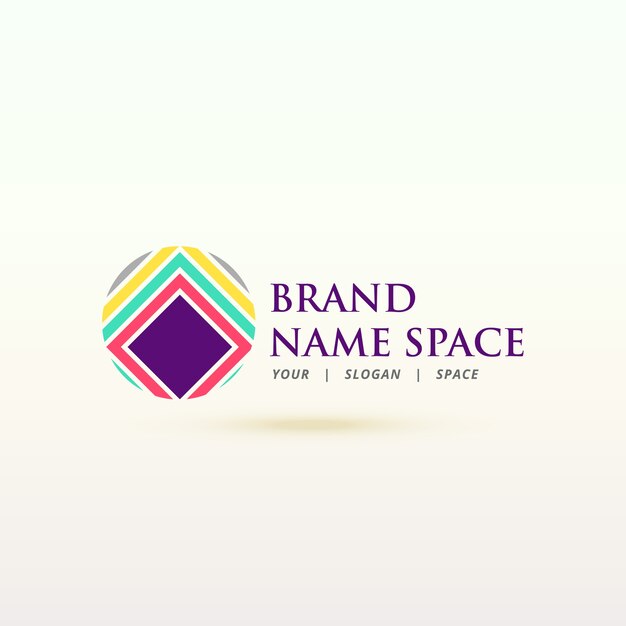 Logo colorido abstracto