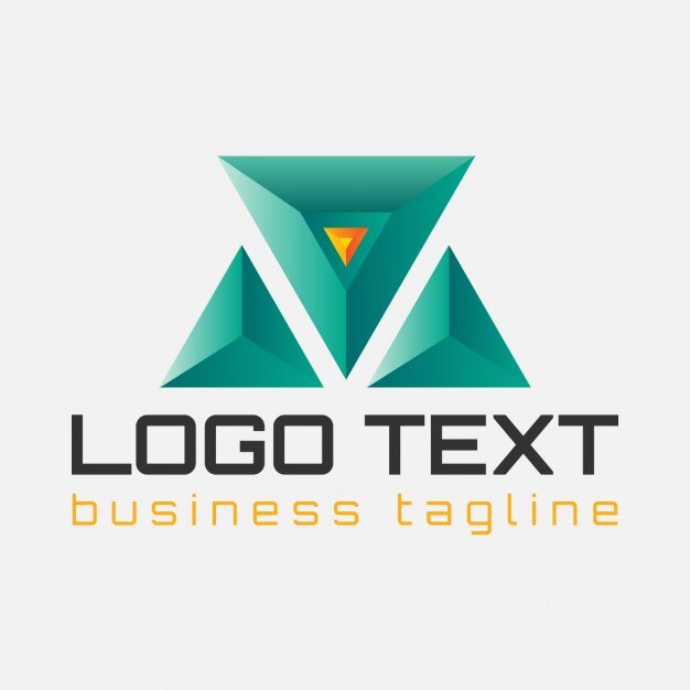 Logo corporativo triangular