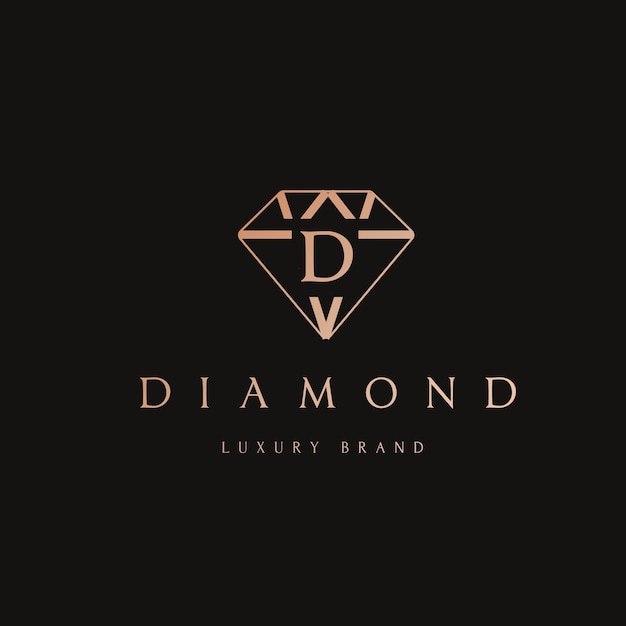 Logo con diseño de diamante