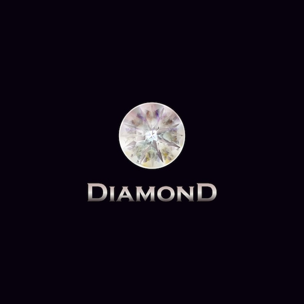 Logo con diseño de diamante