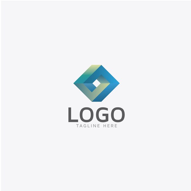 Logo con diseño geométrico