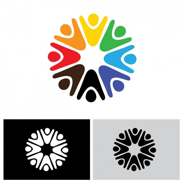 Vector gratuito logo con diseño redondo