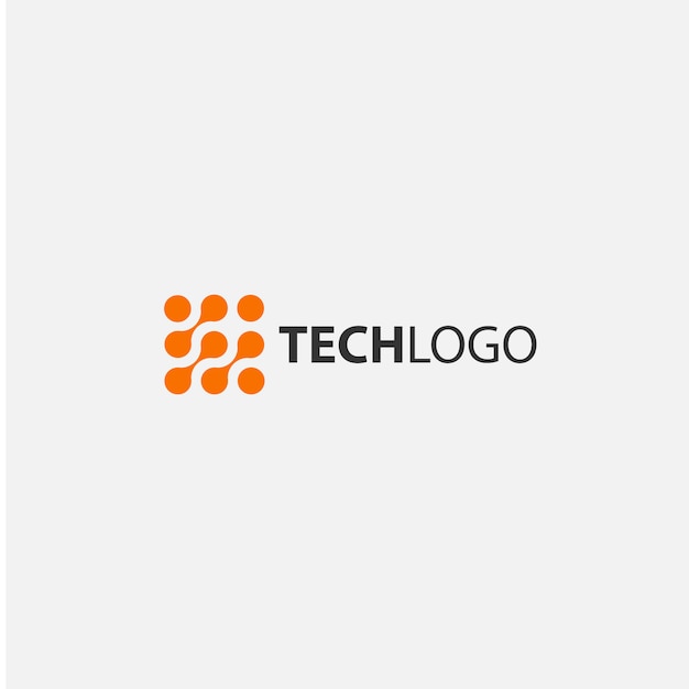 Vector gratuito logo con diseño tecnológico