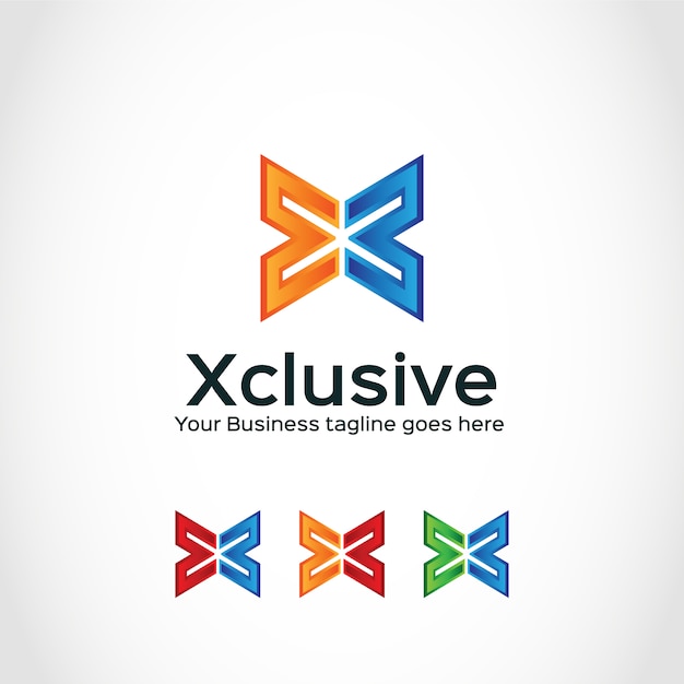 Logo con diseño de x