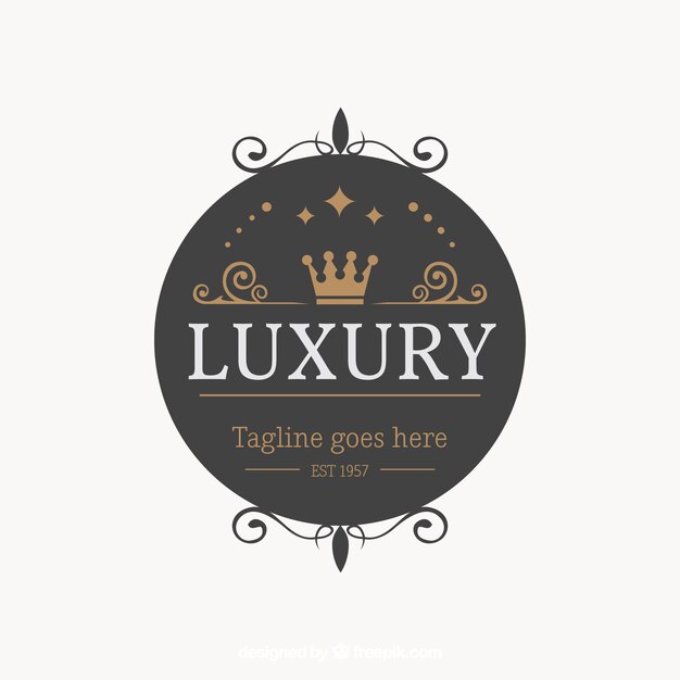 Logo con estilo vintage y de lujo