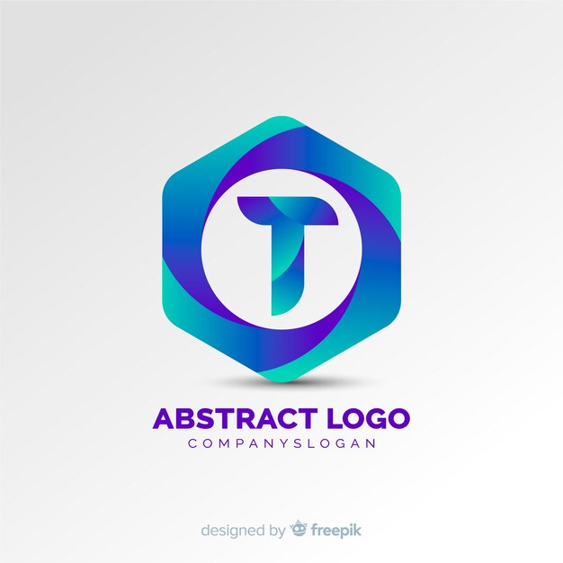 Logo gradiente abstracto