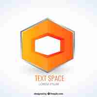 Vector gratuito logo hexagonal