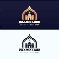 Vector gratuito logo islámico en dos colores