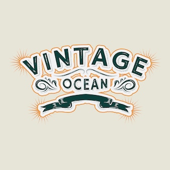 Logo marino vintage
