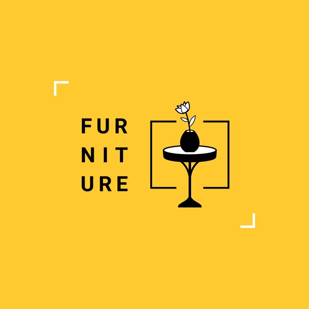 Logo de muebles minimalistas