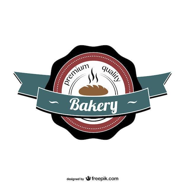 Vector gratuito logo retro de panadería