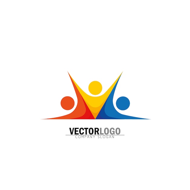 Vector gratuito logo simétrico de negocios