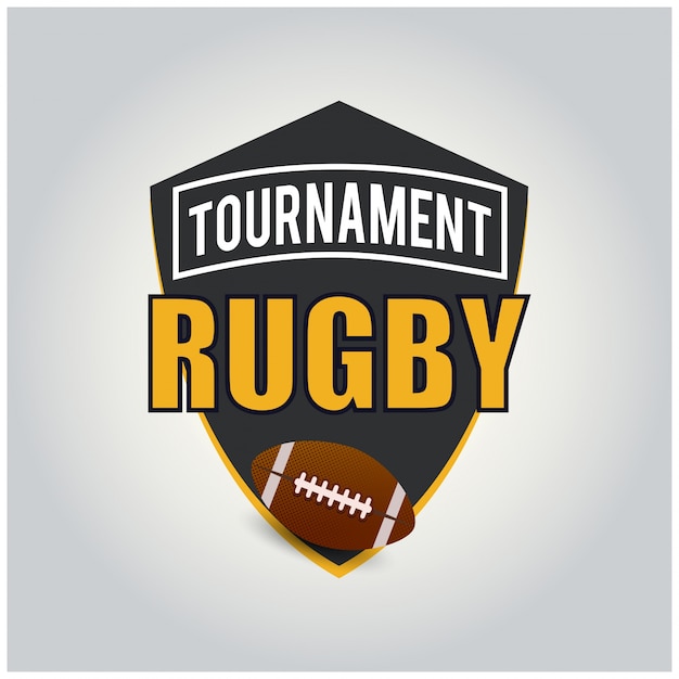 Vector gratuito logo de torneo de rugby