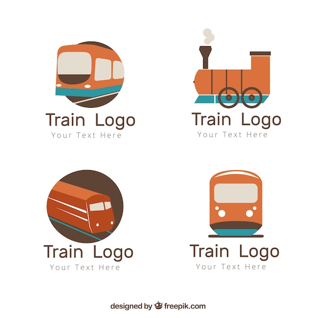 Logo de tren simple