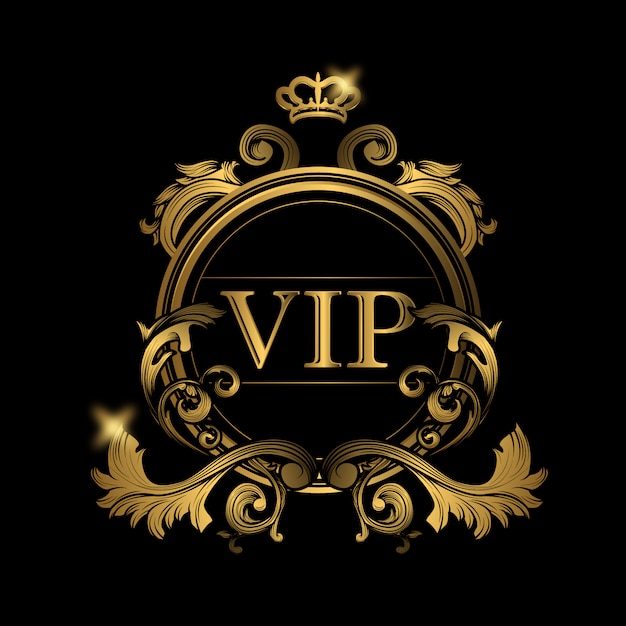 Logo vip dorado