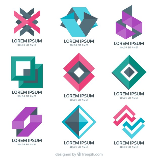 Logos de psicología en estilo abstracto