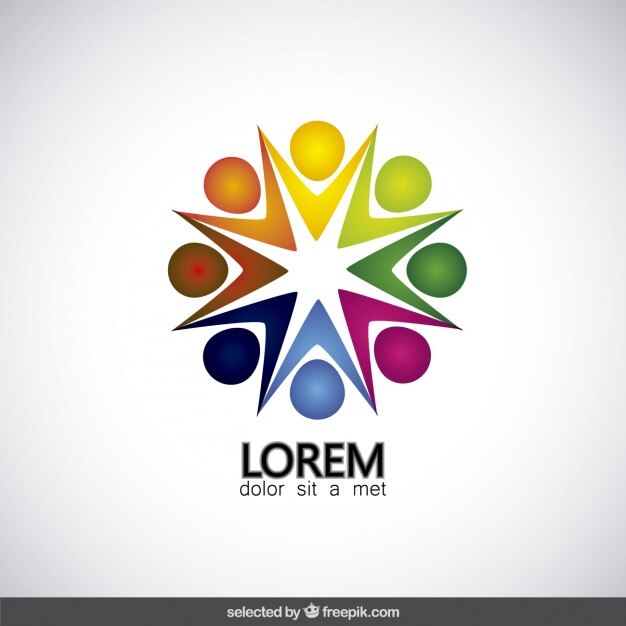 Logotipo abstracto de estrella