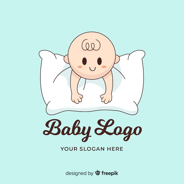 Vector gratuito logotipo de bebé