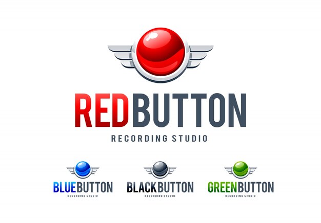Logotipo del botón rojo