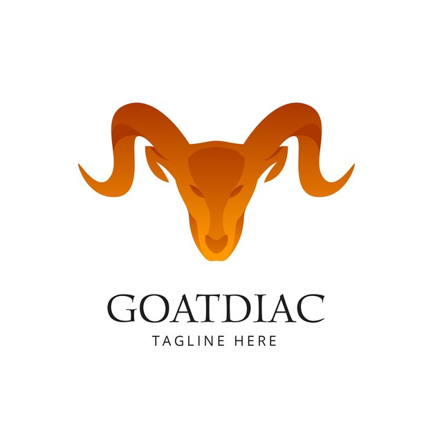 Logotipo de cabra degradado