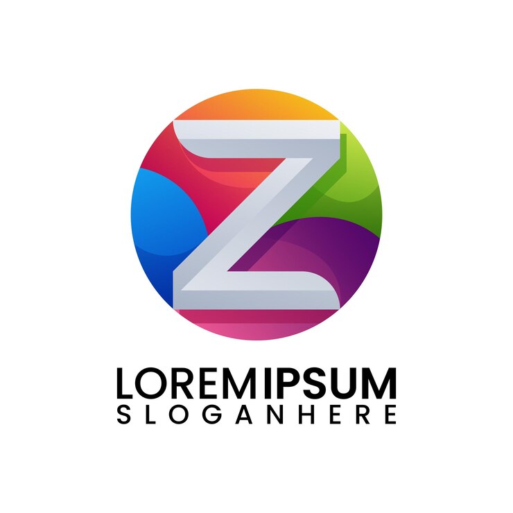 Vector gratuito logotipo del círculo de la letra z