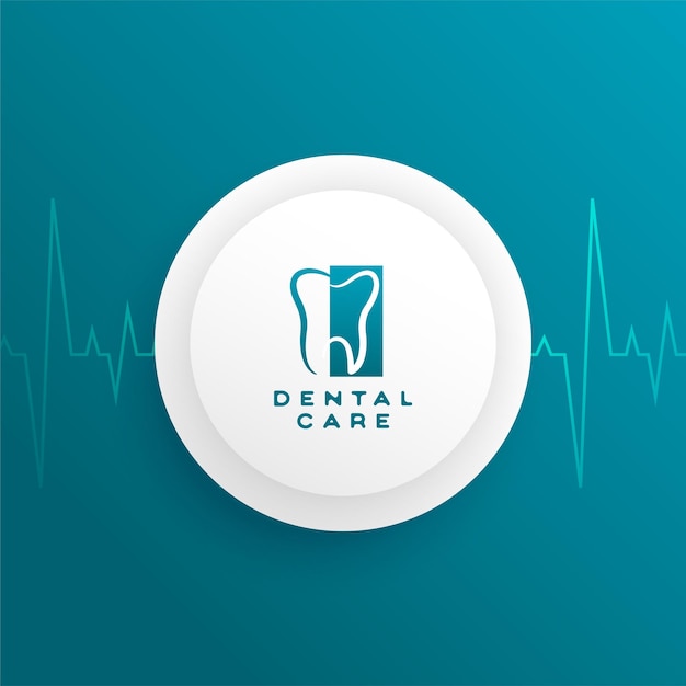 Vector gratuito logotipo de la clínica dental dentofacial para blanqueamiento dental