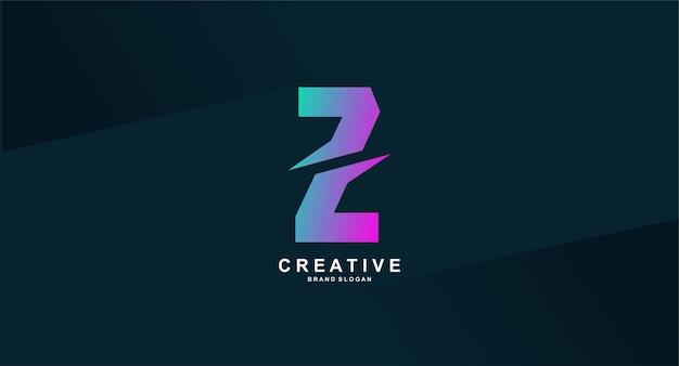 Un logotipo colorido con una letra z colorida