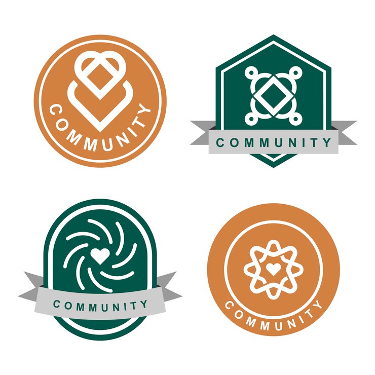 Vector gratuito el logotipo de la comunidad