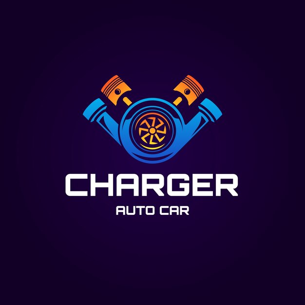Logotipo de concepto de carrera degradado