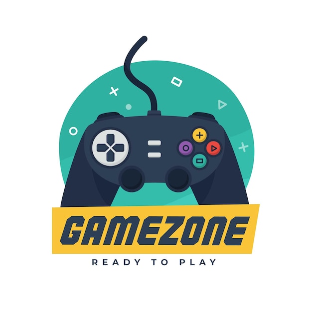 Logotipo creativo de juegos coloridos