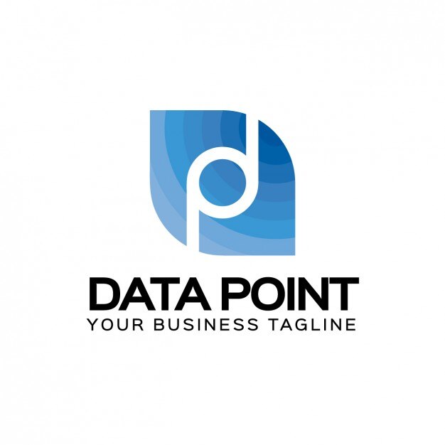 Logotipo de datos de puntos de la empresa