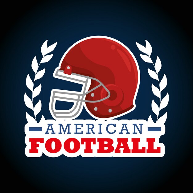 logotipo de deporte de fútbol americano